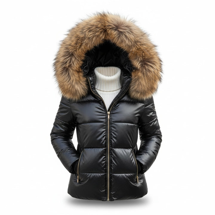Seraphina | Women's Winter Puffer Jacket with Faux Fur Hood