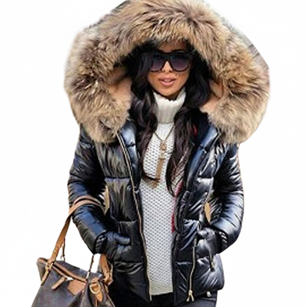 Seraphina | Women's Winter Puffer Jacket with Faux Fur Hood