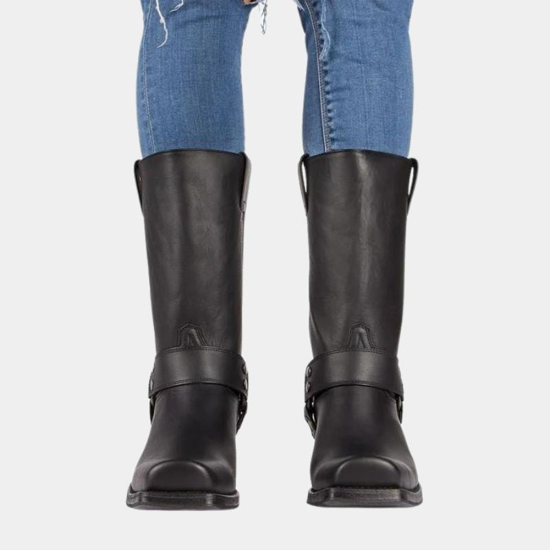 Silas | Men's Square Toe Cowboy Boots with Harness Strap