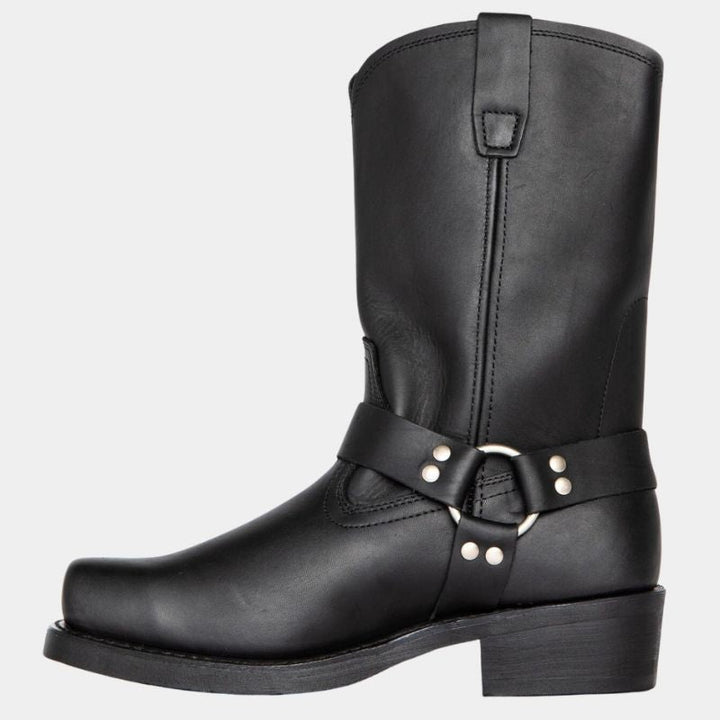 Silas | Men's Square Toe Cowboy Boots with Harness Strap