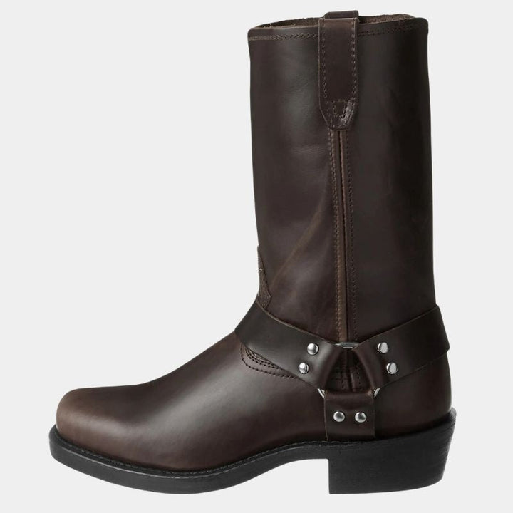 Silas | Men's Square Toe Cowboy Boots with Harness Strap