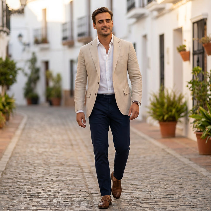 Stijn | Colbert Heren Slim Fit Lichtgewicht Tweedknops