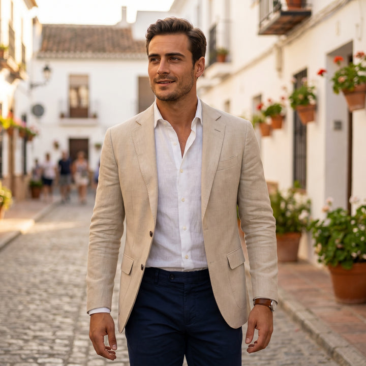 Stijn | Colbert Heren Slim Fit Lichtgewicht Tweedknops