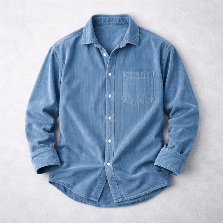 Stijn | Corduroy Overshirt Heren Lange Mouwen Borstzak