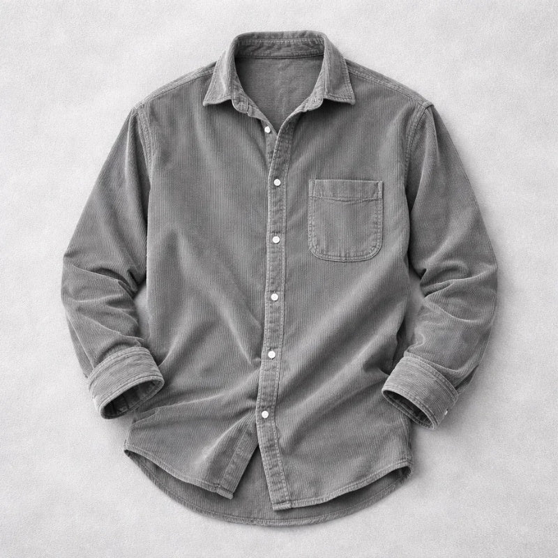 Stijn | Corduroy Overshirt Heren Lange Mouwen Borstzak