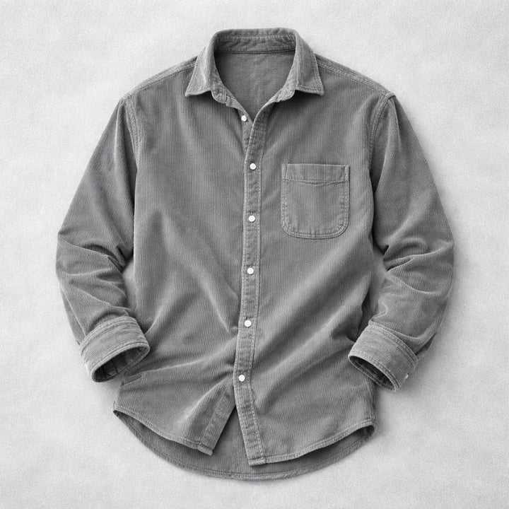 Stijn | Corduroy Overshirt Heren Lange Mouwen Borstzak