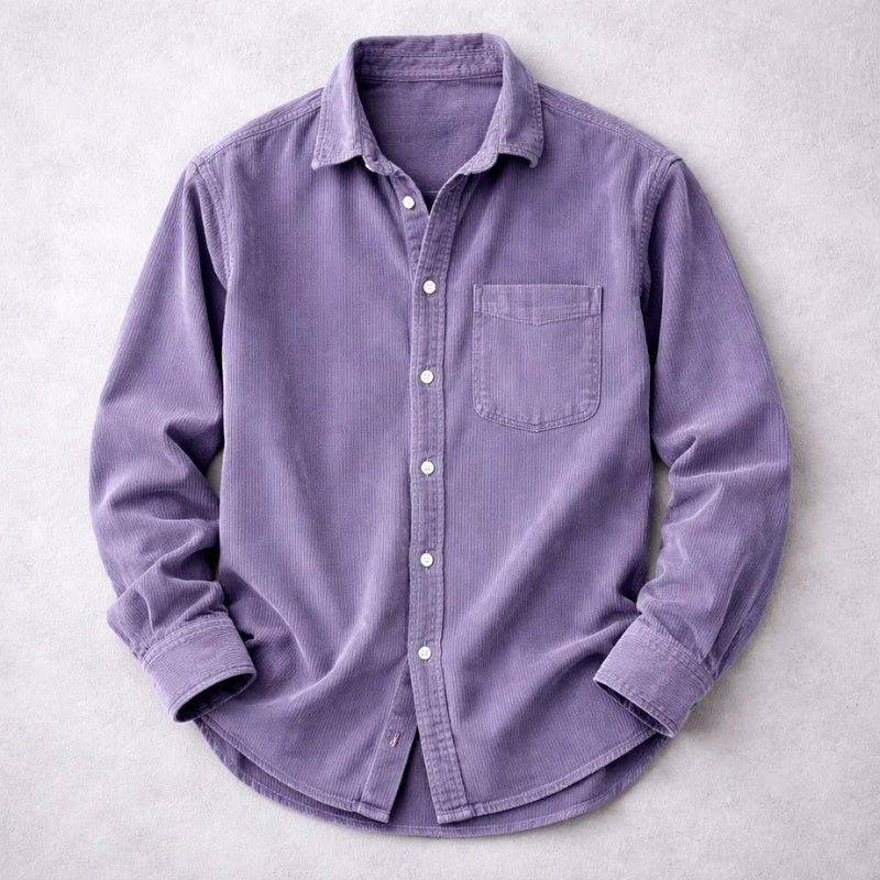 Stijn | Corduroy Overshirt Heren Lange Mouwen Borstzak