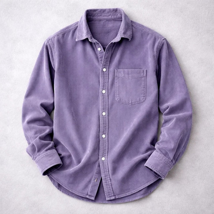 Stijn | Corduroy Overshirt Heren Lange Mouwen Borstzak