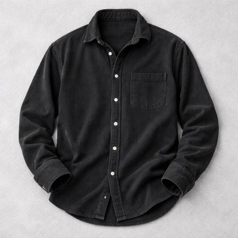 Stijn | Corduroy Overshirt Heren Lange Mouwen Borstzak