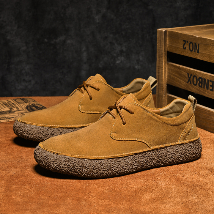Stijn | Suède Derby Schoenen Heren Veters Casual