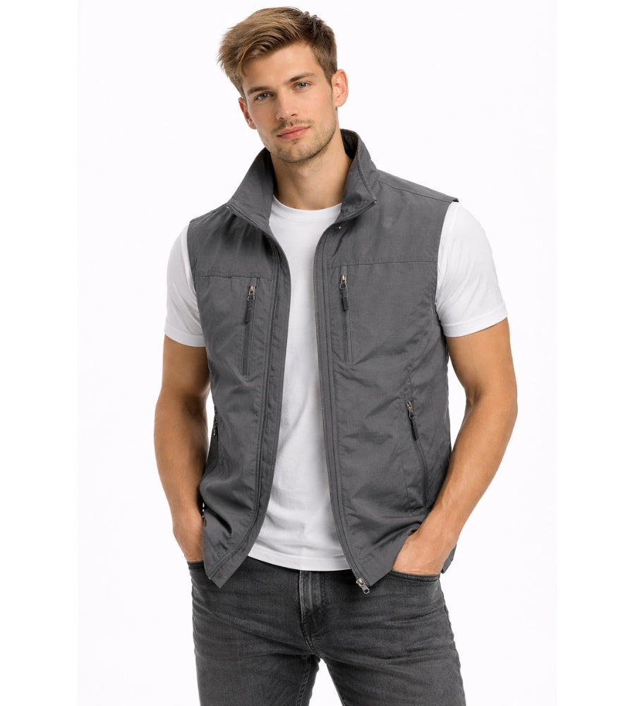 Thijs | Bodywarmer Heren Gilet Meerdere Ritszakken Outdoor