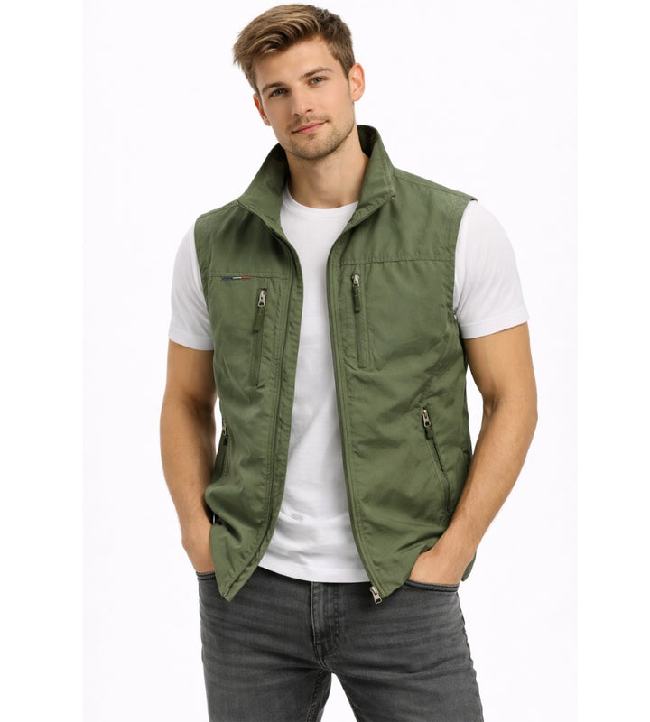 Thijs | Bodywarmer Heren Gilet Meerdere Ritszakken Outdoor