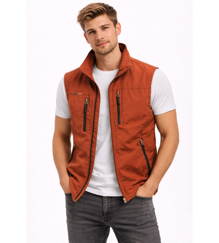 Thijs | Bodywarmer Heren Gilet Meerdere Ritszakken Outdoor