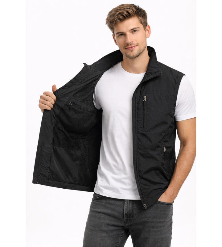 Thijs | Bodywarmer Heren Gilet Meerdere Ritszakken Outdoor