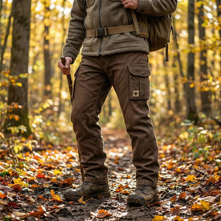 Thijs | Cargo Broek Heren Katoen Canvas Multi-Pocket