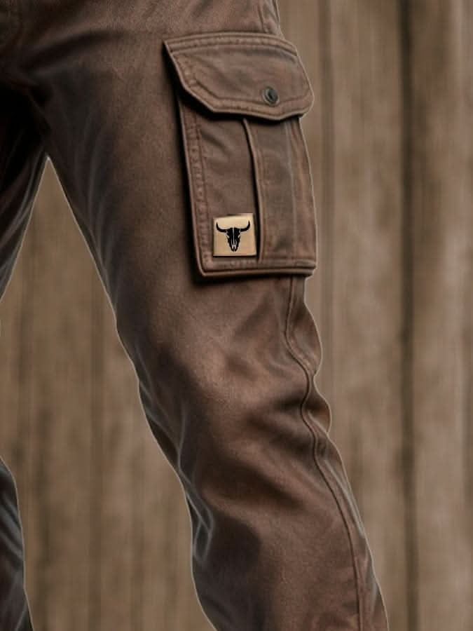 Thijs | Cargo Broek Heren Katoen Canvas Multi-Pocket