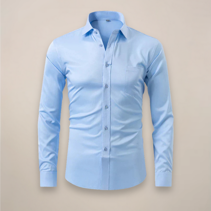 Tim | Overhemd Heren Lange Mouwen Slim Fit Kreukvrij
