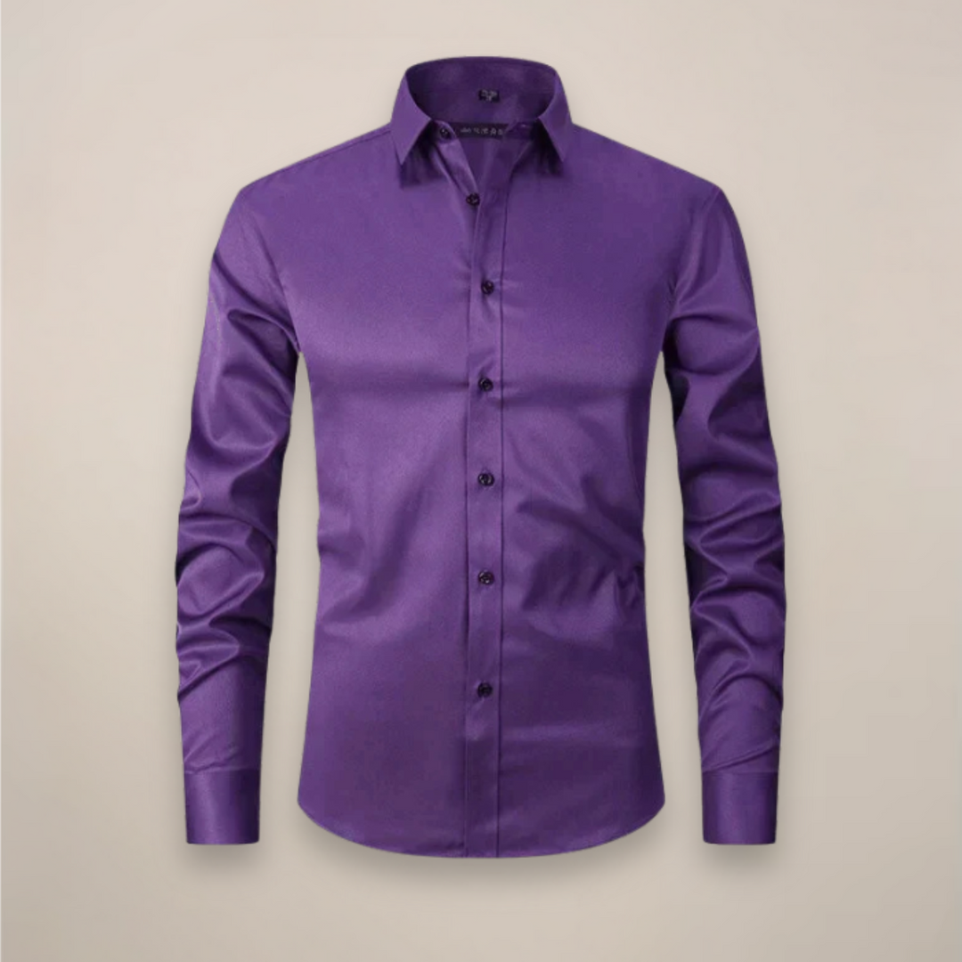 Tim | Overhemd Heren Lange Mouwen Slim Fit Kreukvrij