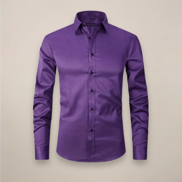 Tim | Overhemd Heren Lange Mouwen Slim Fit Kreukvrij