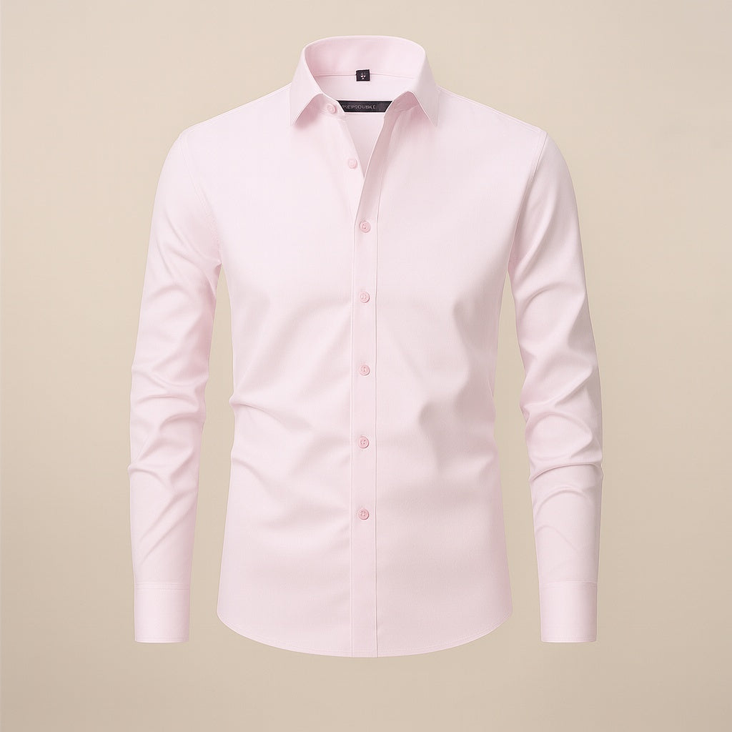 Tim | Overhemd Heren Lange Mouwen Slim Fit Kreukvrij