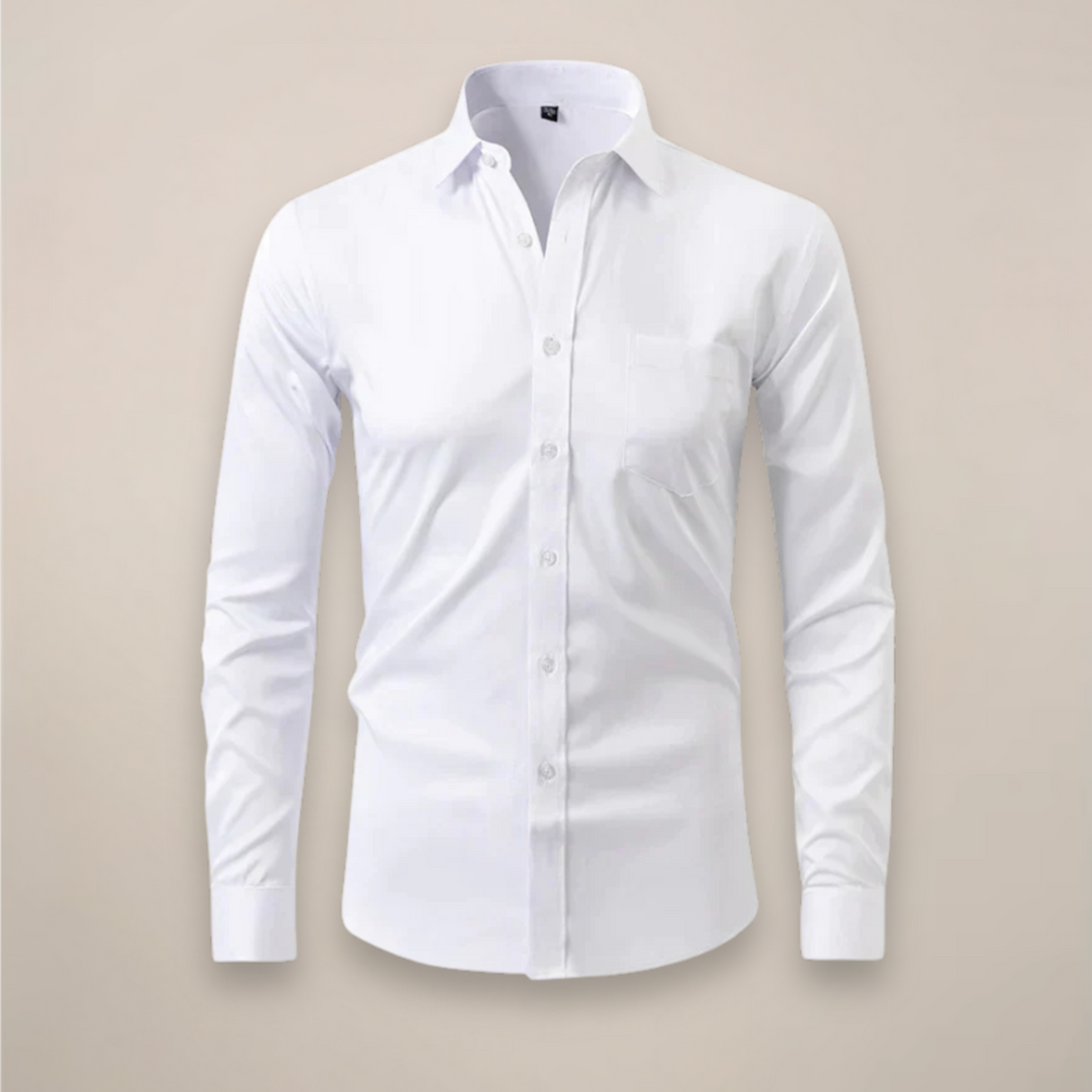 Tim | Overhemd Heren Lange Mouwen Slim Fit Kreukvrij