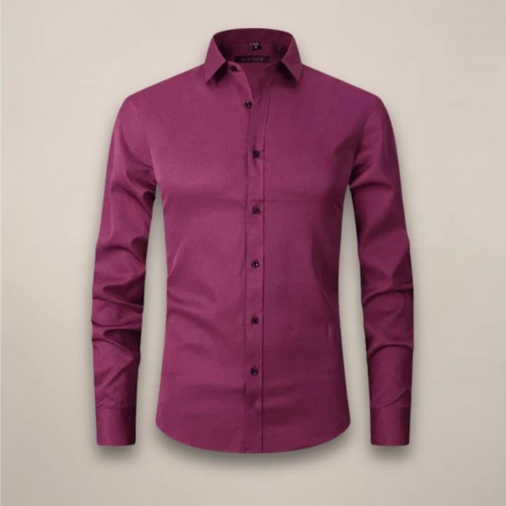 Tim | Overhemd Heren Lange Mouwen Slim Fit Kreukvrij