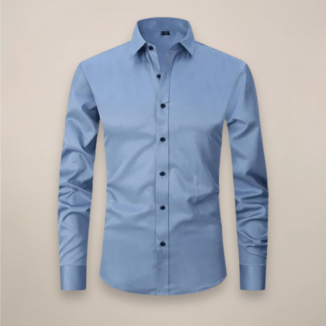 Tim | Overhemd Heren Lange Mouwen Slim Fit Kreukvrij