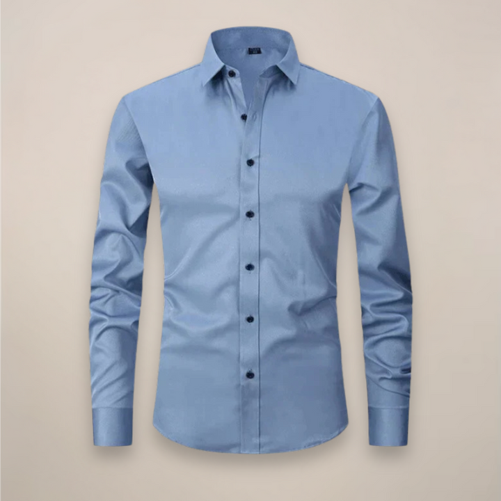 Tim | Overhemd Heren Lange Mouwen Slim Fit Kreukvrij