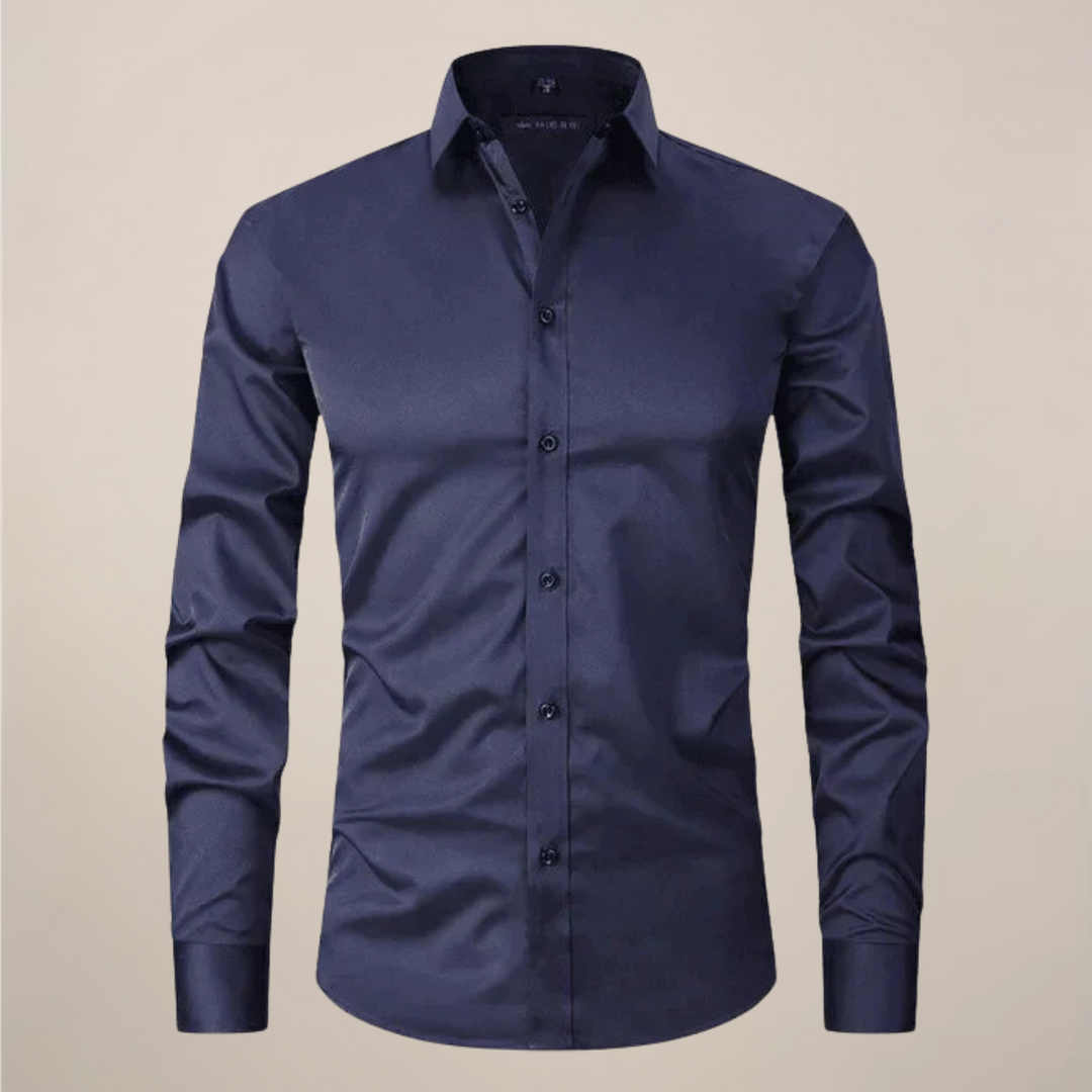 Tim | Overhemd Heren Lange Mouwen Slim Fit Kreukvrij