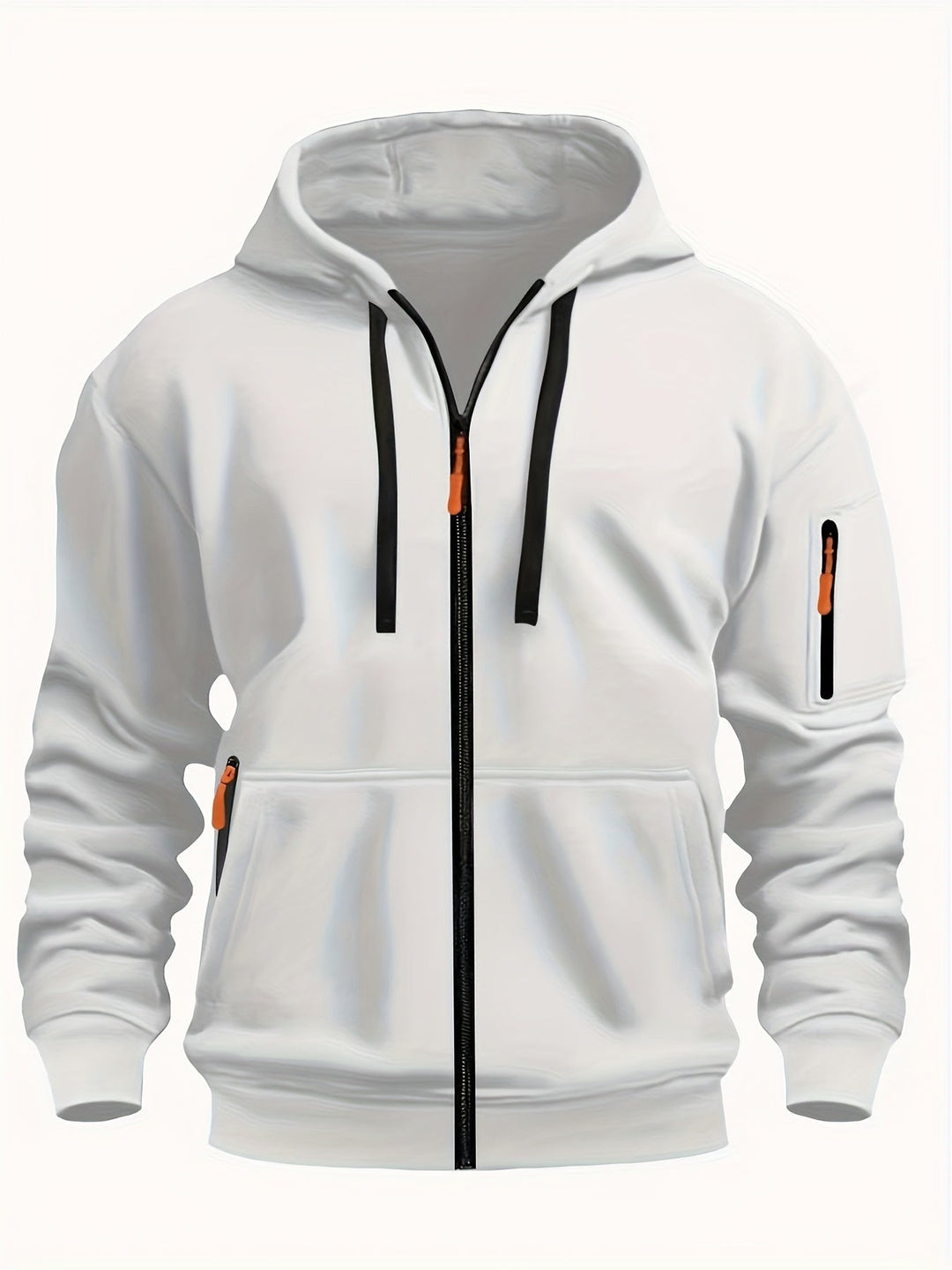 Ulysses | Men's Zip Up Hoodie Sweatshirt with Sleeve Pocket