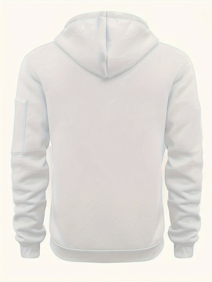 Ulysses | Men's Zip Up Hoodie Sweatshirt with Sleeve Pocket