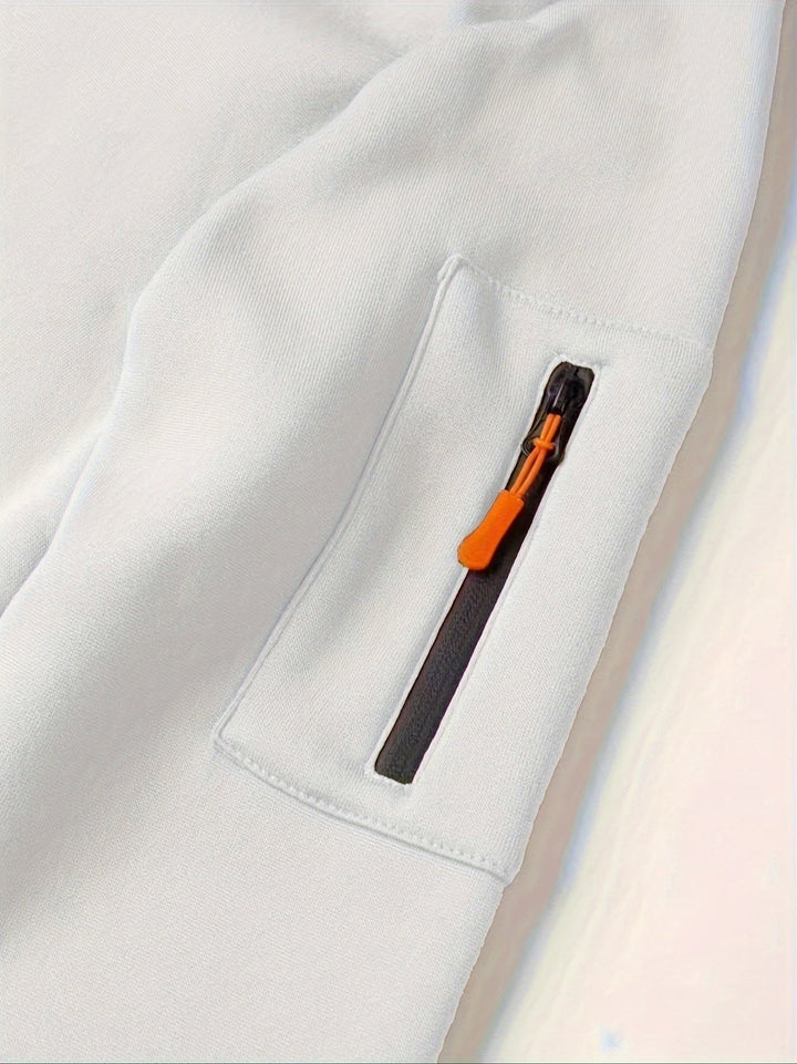 Ulysses | Men's Zip Up Hoodie Sweatshirt with Sleeve Pocket
