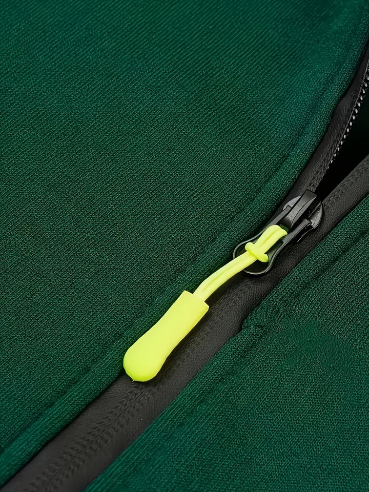 Ulysses | Men's Zip Up Hoodie Sweatshirt with Sleeve Pocket
