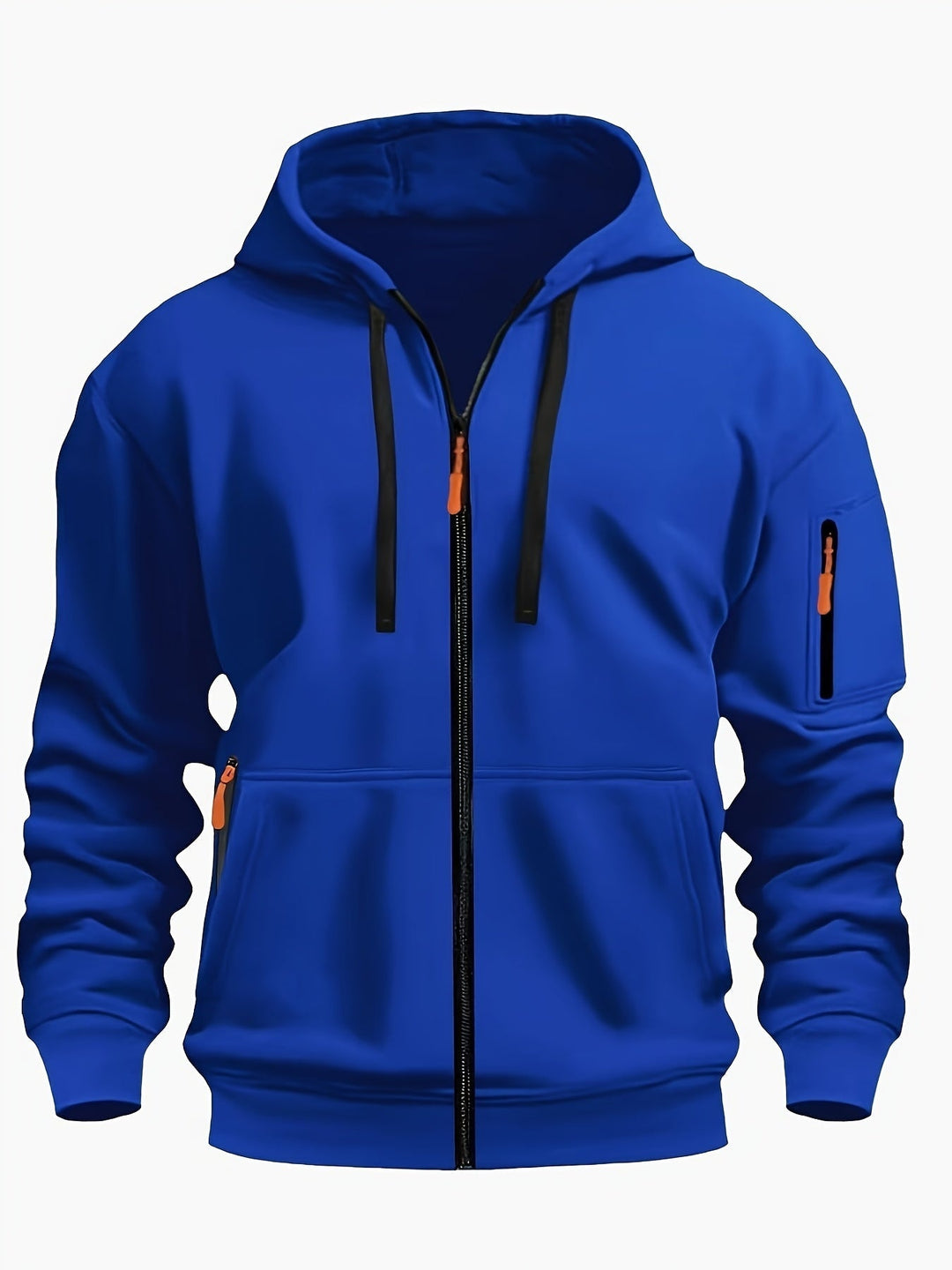 Ulysses | Men's Zip Up Hoodie Sweatshirt with Sleeve Pocket