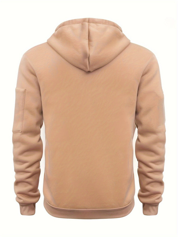 Ulysses | Men's Zip Up Hoodie Sweatshirt with Sleeve Pocket
