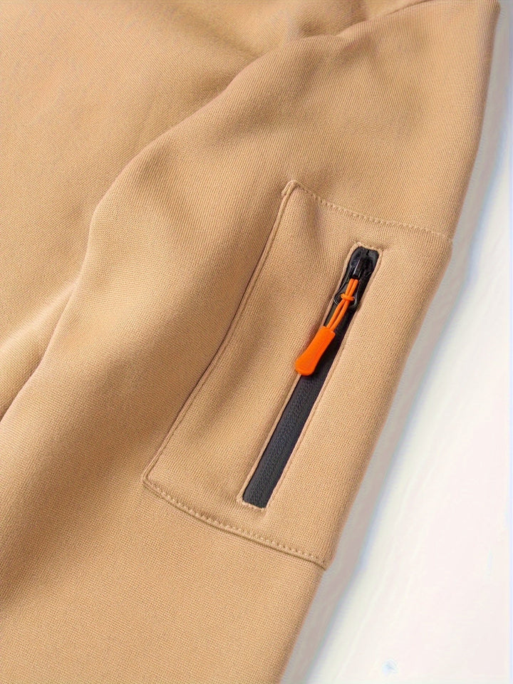 Ulysses | Men's Zip Up Hoodie Sweatshirt with Sleeve Pocket