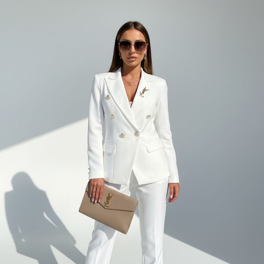 Vera | Colbert Dames Slim Fit Dubbele Rij Knopen
