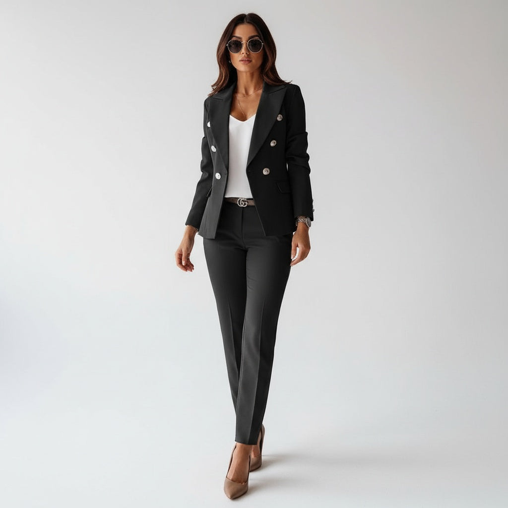 Vera | Colbert Dames Slim Fit Dubbele Rij Knopen