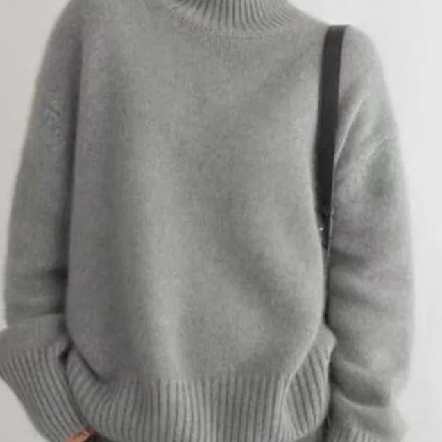 Vera | Kasjmier Trui Dames Oversized Col Roulé