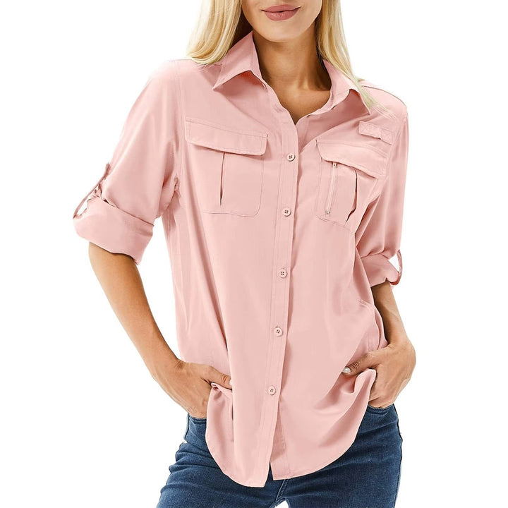 Vera | Overshirt Dames Lange Mouwen Borstzakken