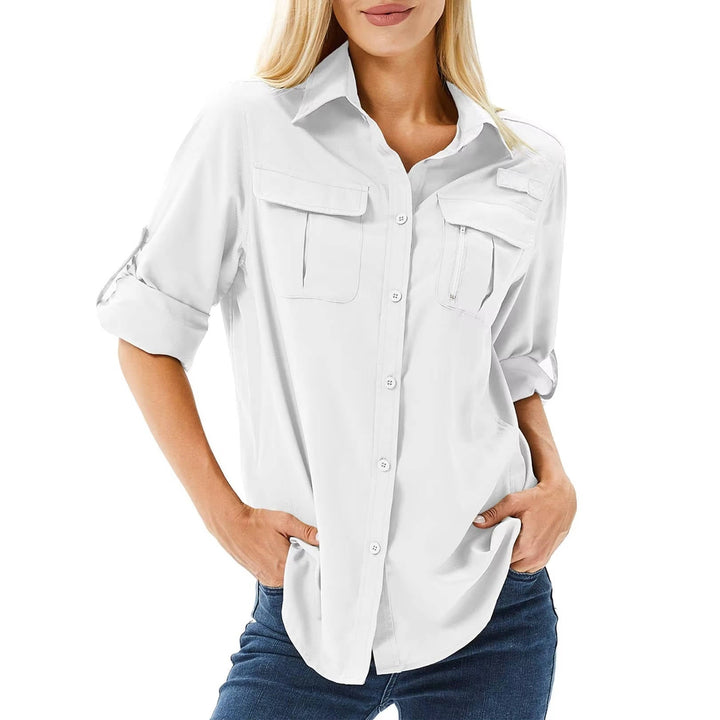 Vera | Overshirt Dames Lange Mouwen Borstzakken