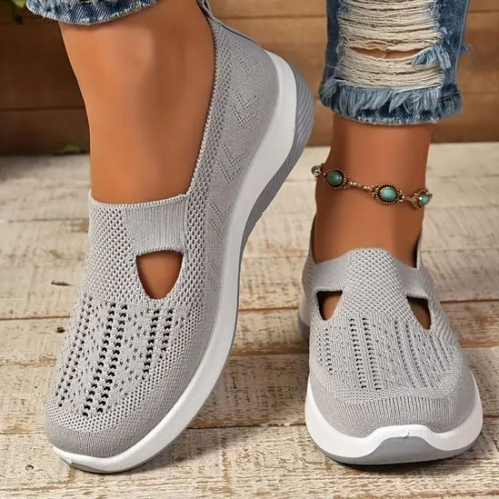 Willa | Women's Knit Slip On Sock Sneakers with Cutouts