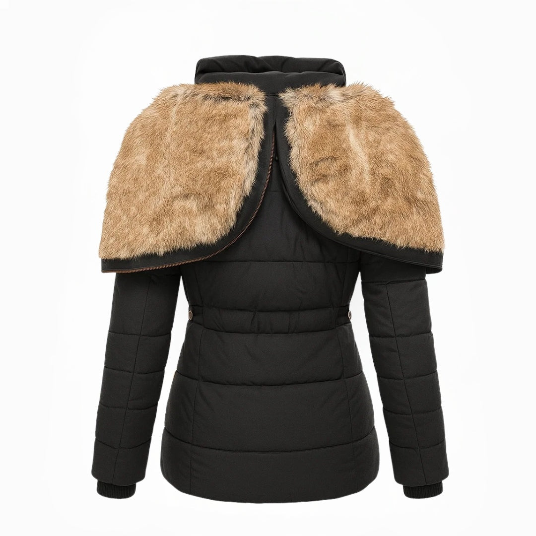 Willa | Women's Long Puffer Coat with Plush Lined Hood