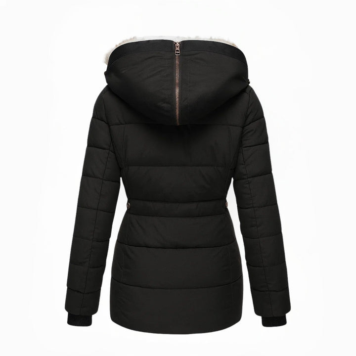 Willa | Women's Long Puffer Coat with Plush Lined Hood