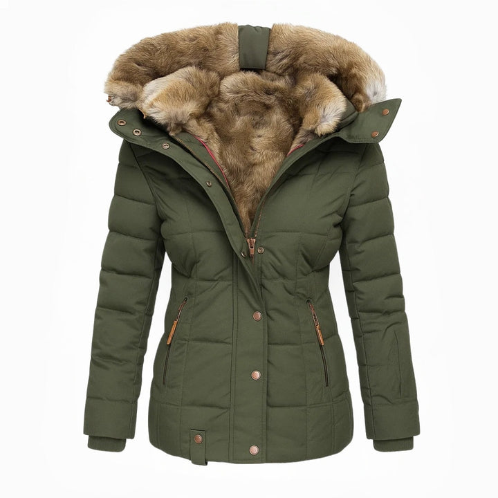 Willa | Women's Long Puffer Coat with Plush Lined Hood