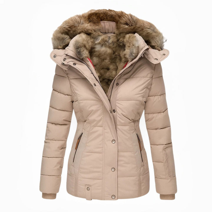 Willa | Women's Long Puffer Coat with Plush Lined Hood