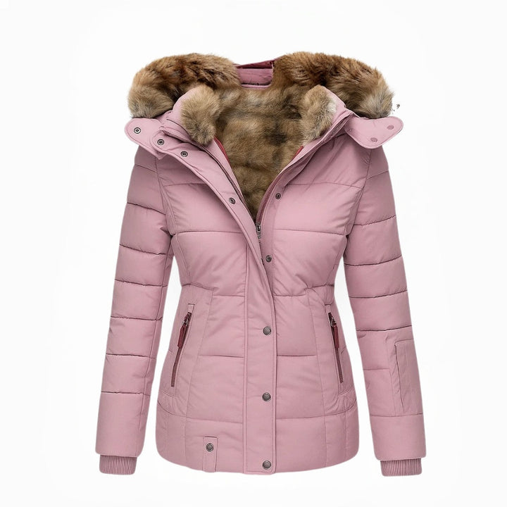 Willa | Women's Long Puffer Coat with Plush Lined Hood