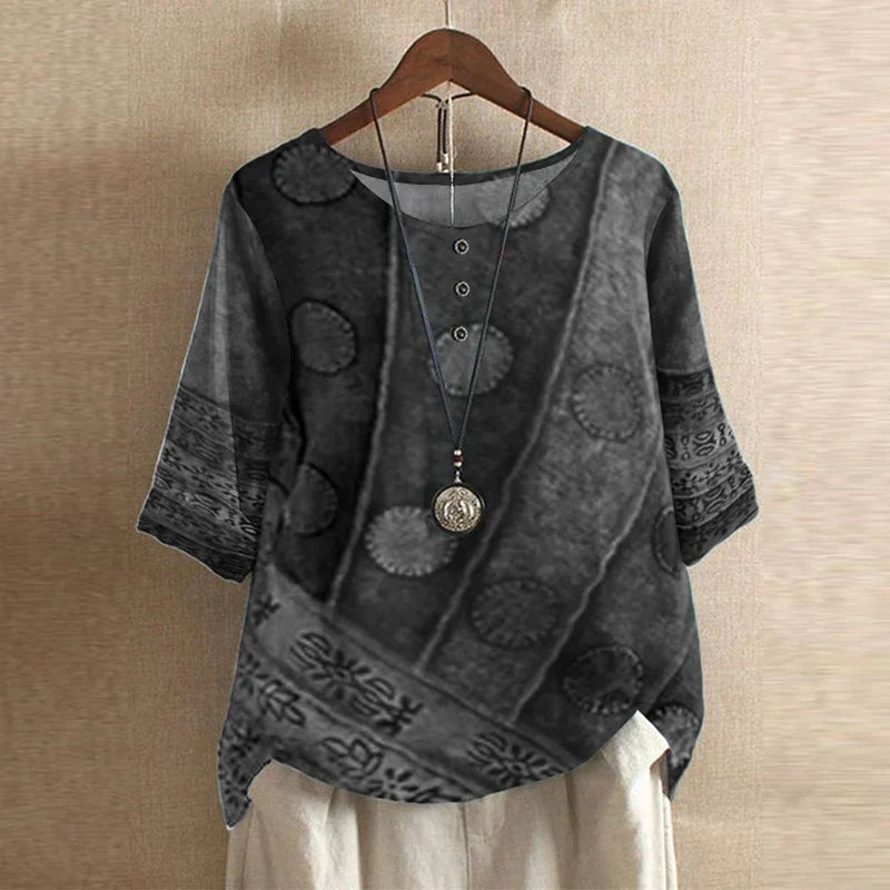 Willemijn | Blouses Dames Lange Mouw Bloemenprint Oversized