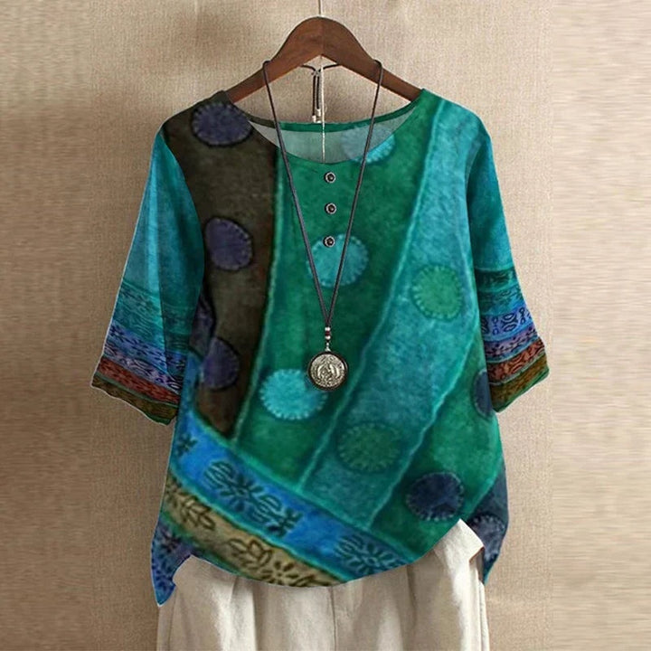 Willemijn | Blouses Dames Lange Mouw Bloemenprint Oversized