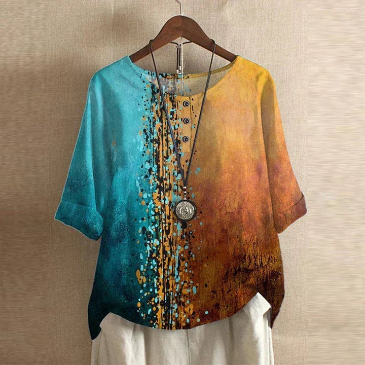 Willemijn | Blouses Dames Lange Mouw Bloemenprint Oversized